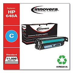 Innovera Remanufactured Cyan Toner, Replacement for 648A (CE261A)