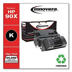 Innovera Remanufactured Black High-Yield Toner, Replacement for 90X (CE390X)