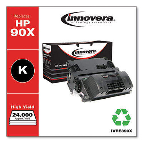 Innovera Remanufactured Black High-Yield Toner, Replacement for 90X (CE390X)