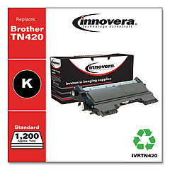 Innovera Remanufactured Black Toner, Replacement for TN420