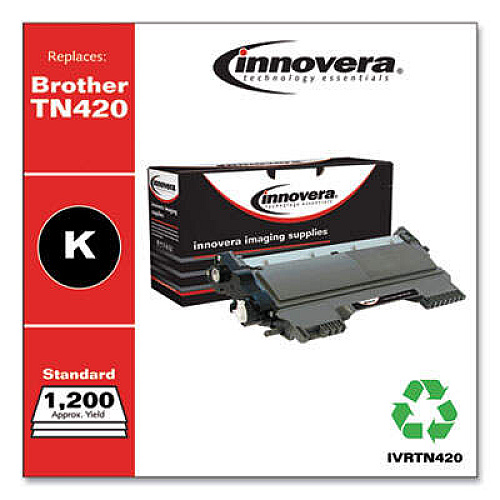 Innovera Remanufactured Black Toner, Replacement for TN420