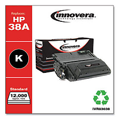 Innovera Remanufactured Black Toner, Replacement for 38A (Q1338A)