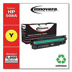 Innovera Remanufactured Yellow Toner, Replacement for 508A (CF362A)