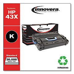 Innovera Remanufactured Black High-Yield Toner, Replacement for 43X (C8543X)