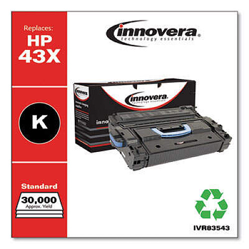 Innovera Remanufactured Black High-Yield Toner, Replacement for 43X (C8543X)