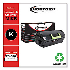 Innovera Remanufactured Black High-Yield MICR Toner, Replacement for MS710M (52D0HA0)
