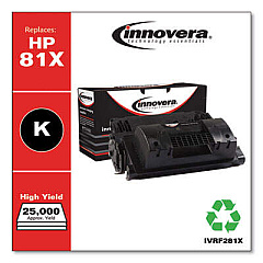 Innovera Remanufactured Black High-Yield Toner, Replacement for 81X (CF281X)