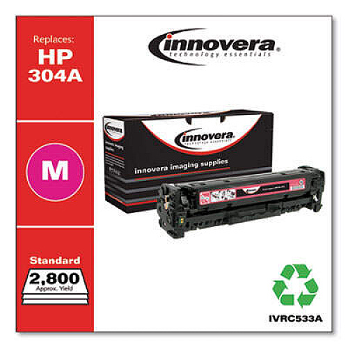 Innovera Remanufactured Magenta Toner, Replacement for 304A (CC533A)