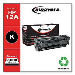 Innovera Remanufactured Black Toner, Replacement for 12A (Q2612A)