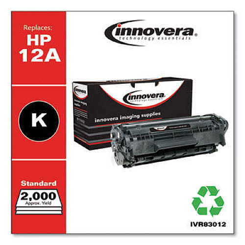 Innovera Remanufactured Black Toner, Replacement for 12A (Q2612A)