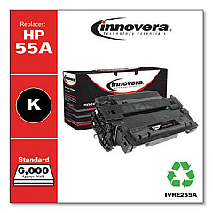 Innovera Remanufactured Black Toner, Replacement for 55A (CE255A)