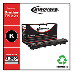 Innovera Remanufactured Black Toner, Replacement for TN221BK