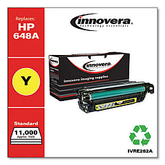 Innovera Remanufactured Yellow Toner, Replacement for 648A (CE262A)