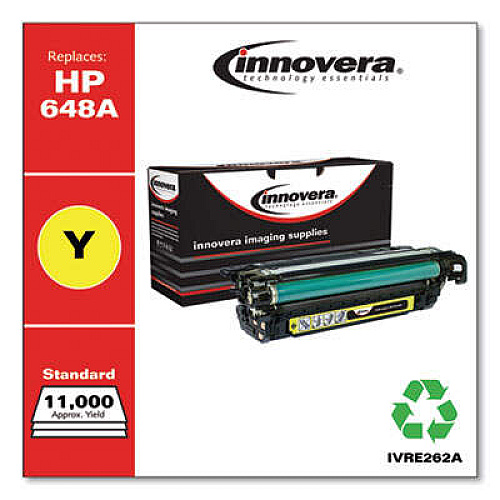 Innovera Remanufactured Yellow Toner, Replacement for 648A (CE262A)