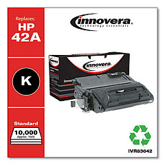 Innovera Remanufactured Black Toner, Replacement for 42A (Q5942A)