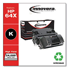 Innovera Remanufactured Black High-Yield Toner Cartridge, Replacement for 64X (CC364X)