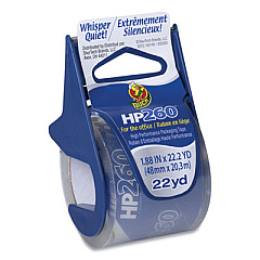 Duck HP260 Packaging Tape with Dispenser, 1.5" Core, 1.88" x 22.2 yds, Clear, 6/Pack (280065)