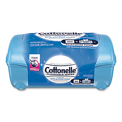 Cottonelle Fresh Care Flushable Cleansing Cloths, 3.75 x 5.5, White, 42/Pack (36734)