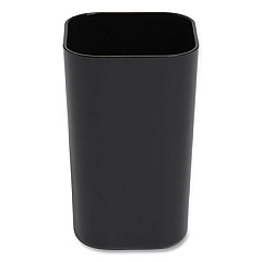 TRU RED Plastic Pencil Cup, 2.61 x 2.61 x 4.3, Black (24380807)