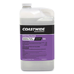 Coastwide Professional Disinfectant 66 Deodorizer-Virucide Concentrate for ExpressMix Systems, Unscented, 110 oz Bottle, 2/Carton (24321413)