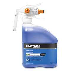 Coastwide Professional Glass Cleaner 61 Eco-ID Ammonia-Free Concentrate for EasyConnect Systems, Unscented, 101 oz Bottle, 2/Carton (24381057)