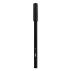 TRU RED Ballpoint Pen, Stick, Fine 0.7 mm, Black Ink, Black Barrel, Dozen (24326831)
