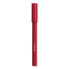 TRU RED Quick Dry Gel Pen, Stick, Medium 0.7 mm, Red Ink, Red Barrel, Dozen (24377022)