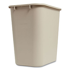 Coastwide Professional Open Top Indoor Trash Can, Plastic, 10.25 gal, Beige (125070)