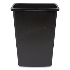 Coastwide Professional Open Top Indoor Trash Can, Plastic, 10.25 gal, Black (125039)