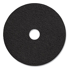 Coastwide Professional Stripping Floor Pads, 17" Diameter, Black, 5/Carton (655459)
