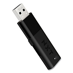 NXT Technologies USB 2.0 Flash Drive, 16 GB, Black, 2/Pack (24399014)