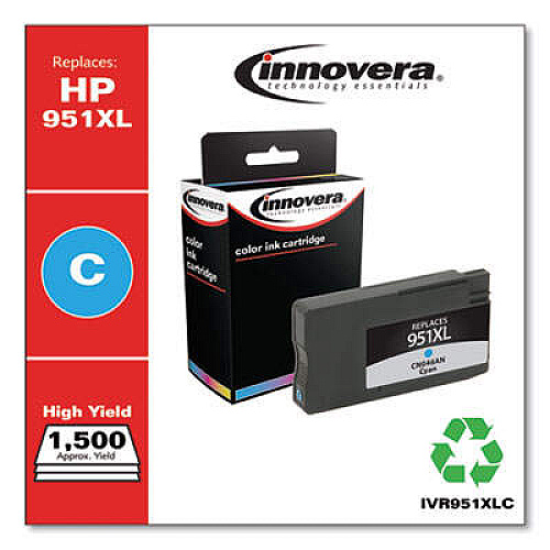Innovera Remanufactured Cyan High-Yield Ink, Replacement for 951XL (CN046AN)
