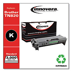 Innovera Remanufactured Black Toner, Replacement for TN820