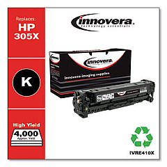 Innovera Remanufactured Black High-Yield Toner, Replacement for 305X (CE410X)