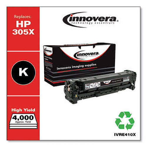 Innovera Remanufactured Black High-Yield Toner, Replacement for 305X (CE410X)
