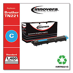 Innovera Remanufactured Cyan Toner, Replacement for TN221C