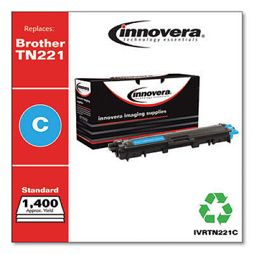 Innovera Remanufactured Cyan Toner, Replacement for TN221C