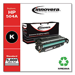 Innovera Remanufactured Black Toner, Replacement for 504A (CE250A)
