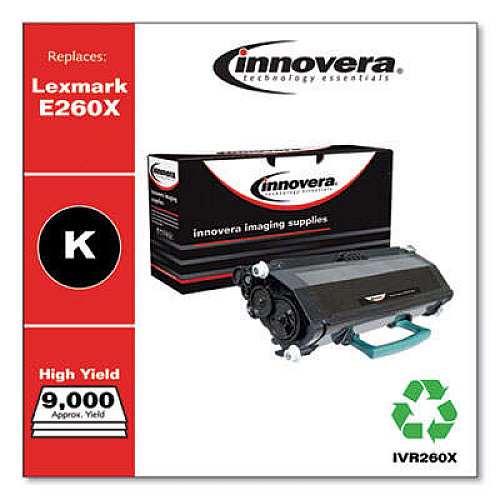 Innovera Remanufactured Black High-Yield Toner, Replacement for E260A11A