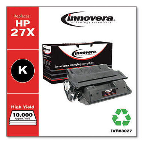 Innovera Remanufactured Black High-Yield Toner, Replacement for 27X (C4127X)