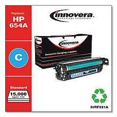 Innovera Remanufactured Cyan Toner, Replacement for 654A (CF331A)