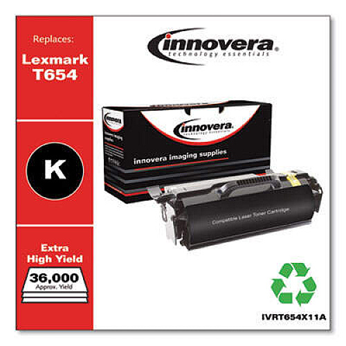 Innovera Remanufactured Black Toner, Replacement for T654X11A