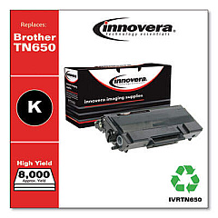 Innovera Remanufactured Black High-Yield Toner, Replacement for TN650