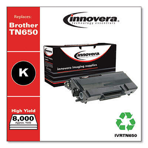 Innovera Remanufactured Black High-Yield Toner, Replacement for TN650