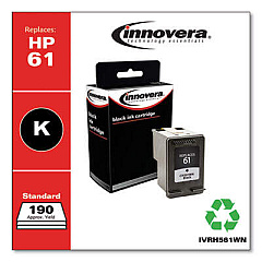 Innovera Remanufactured Black Ink, Replacement for 61 (CH561WN)