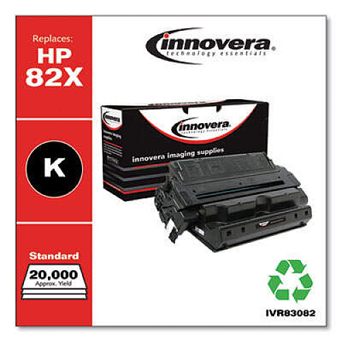 Innovera Remanufactured Black High-Yield Toner, Replacement for 82X (C4182X)