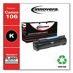 Innovera Remanufactured Black Toner, Replacement for 106 (0264B001)