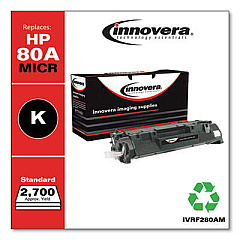 Innovera Remanufactured Black MICR Toner, Replacement for 80AM (CF280AM)