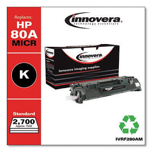 Innovera Remanufactured Black MICR Toner, Replacement for 80AM (CF280AM)