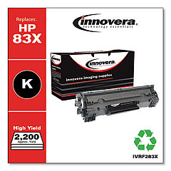 Innovera Remanufactured Black High-Yield Toner, Replacement for 83X (CF283X)